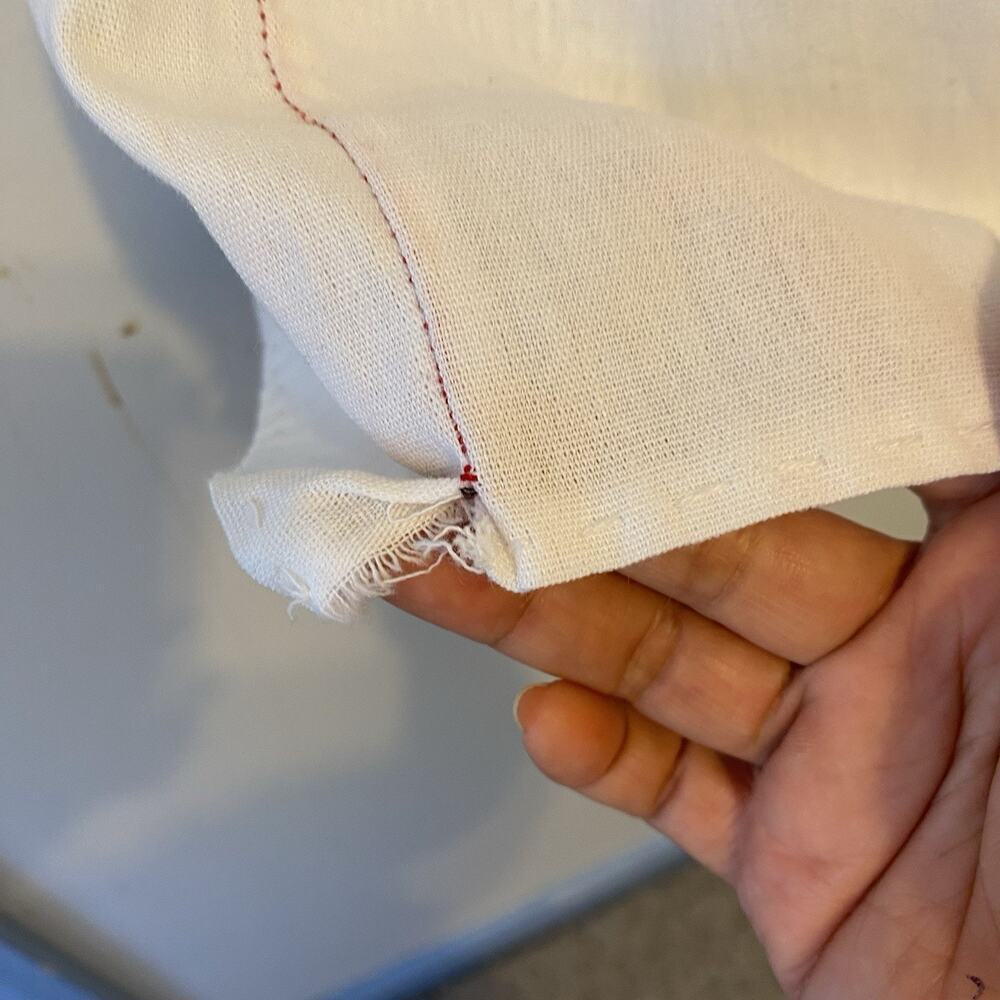 Vintage Mexican Blouse Shirt Top Embroidered Flowers Huipil Chiapas Sz S/M Frida - Picture 7 of 8